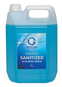 The UniFresh Hand Sanitizer/Hand Rub 5 Litre Can : Amazon.in: Health ...