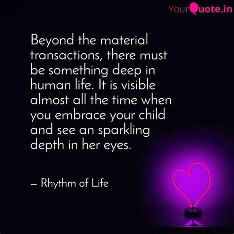 Beyond the material tran... | Quotes & Writings by AXELL | YourQuote