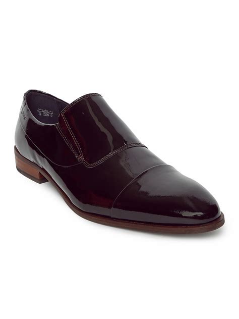 Men Burgundy Formal Loafers – ShoeTree
