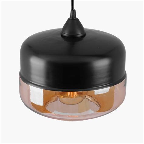 Buy HOMESAKE Contemporary Black Glass Pendant Light from Homesake at ...