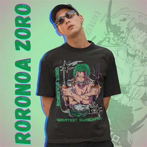 Roronoa Zoro: One Piece Anime Oversized T-Shirt – Swag Apparels | Anime ...
