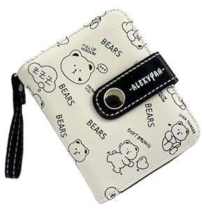 Buy Alexvyan Compact Bears Tri-fold Wallet PU Leather, Women's Purse ...