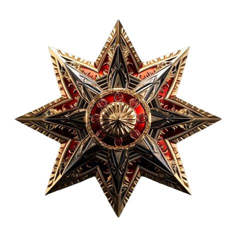 A red star with a bronze outline and "Donald Trump" and a TV icon written on it in bronze, embedded