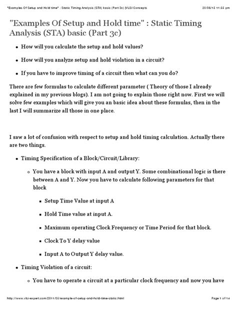 Image result for Static Timing Setup