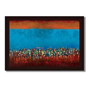 Tamatina Wooden TeXture Framed Canvas Painting |The Art of Norman Lewis ...