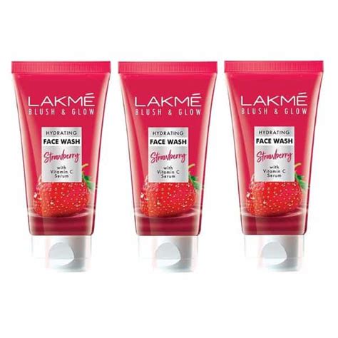 Buy LAKME BLUSH AND GLOW HYDRATING STRAWBERRY FACEWASH WITH VITAMIN C ...