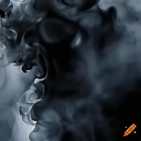 Detailed watercolor painting of black smoke on Craiyon