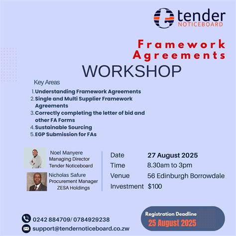 Framework Agreements Training Workshop for bidders, No 56 Edinburgh ...