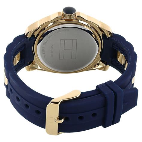 Buy Online Tommy Hilfiger Quartz Analog Silver Dial Silicone Strap ...