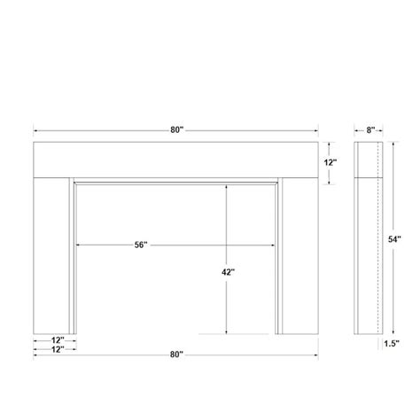 Modern Ember 80-in W x 54-in H Sabine Unfinished Maple Contemporary ...