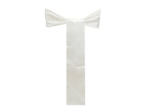 Elina Home Satin-Chair-White-10 Bow Sash Décor (10 Pack), 6" x 108 ...