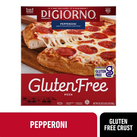 DiGiorno Gluten Free Crust Cheese and Pepperoni Pizza, 24.2 oz (Frozen ...