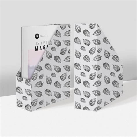 Forest Leaves Magazine Holder