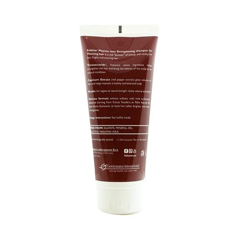 Foltene Pharma Strengthening for Thinning Hair Men Shampoo | 30 Minutes ...