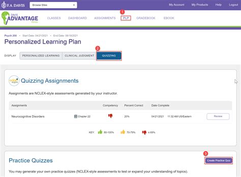 Student: Practice Quizzes: Davis Advantage - FA Davis Customer Support ...