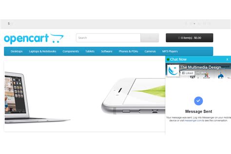 Opencart - Facebook Chat Module