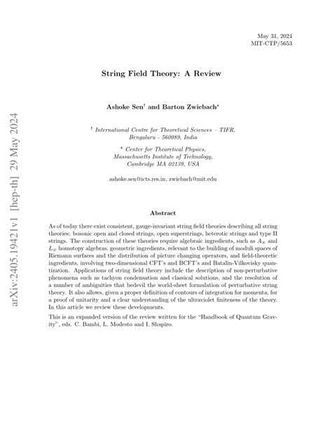 String Field Theory Equation Explained 的图像结果