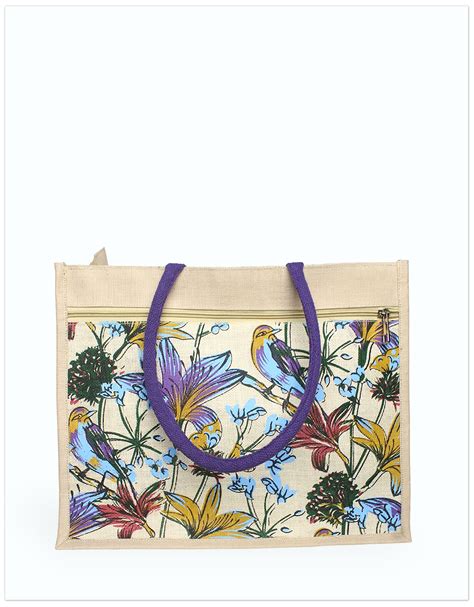 JUCO and Jute Print Tote – Karmatotes
