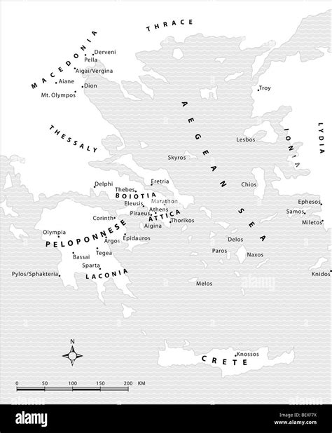 Ancient greece map hi-res stock photography and images - Alamy