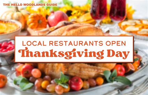Local Restaurants Open for Dine-in, To-go & Delivery Thanksgiving 2024 ...