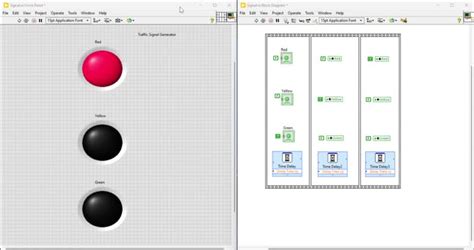 Image result for LabVIEW 2021 Code for 4 Way Traffic Stop