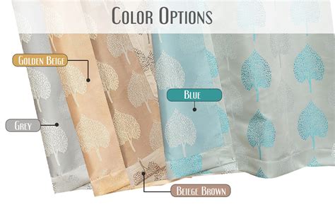 Yellow Weaves Rich Jacquard Fabric Curtains for Door, Lilac Leaf, 7 ...