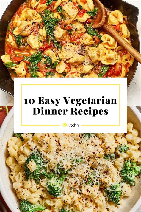 10 Easy Meatless Meals to Memorize | Vegetarian recipes easy dinner ...