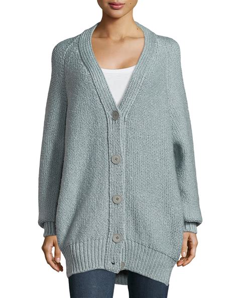 Grey Metallic Sweater Cardigan at Zane Morrison blog