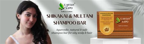 Buy Earthy Sapo Shikakai & Multani Shampoo Bar for Oily Hair (100g ...