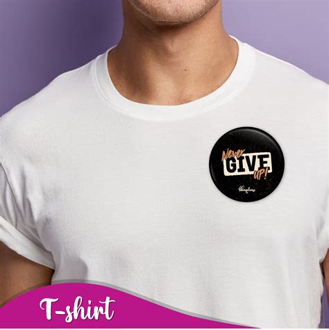 Never give up Pin Badge – Bhai Please India