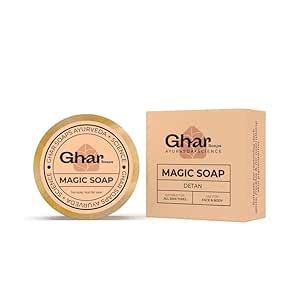Buy Ghar Soap Sandalwood & Saffron Magic Soap for Bathing | 25gm ...