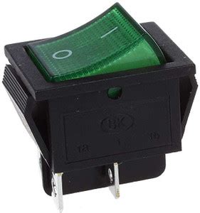 Prowans Green Light 4 Pin DPST ON/Off Snap in Boat Rocker Switch 16A ...