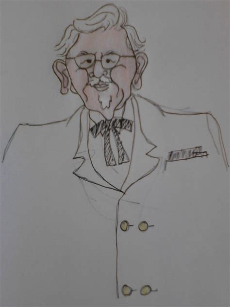 Image result for Colonel Sanders Outline