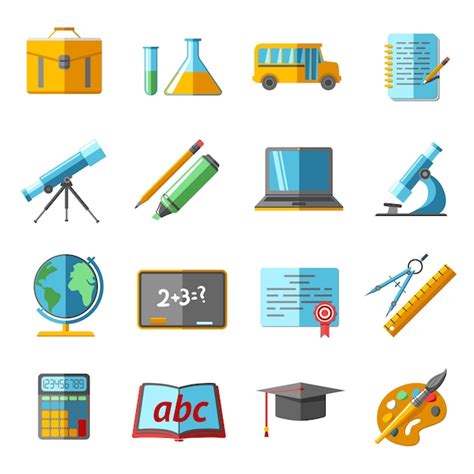 Free Vector | Education icons set