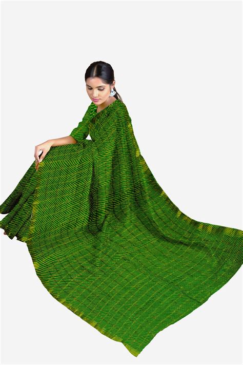 Sawan Special Lehariya Saree In Cotton Gathchola Fabric – AtoZSaree