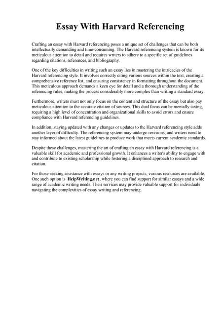 Harvard Style Referencing Example 的图像结果