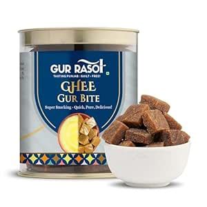 GUR RASOI Ghee Gur Bite Natural Jaggery Bites with Desi Ghee Healthy ...