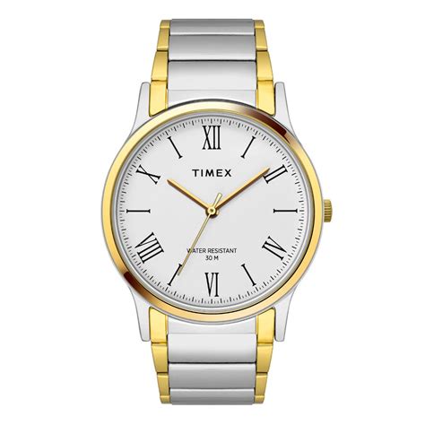 Timex Classics Men's Quartz Analog White Dial Round Case 3 Hands Funct ...