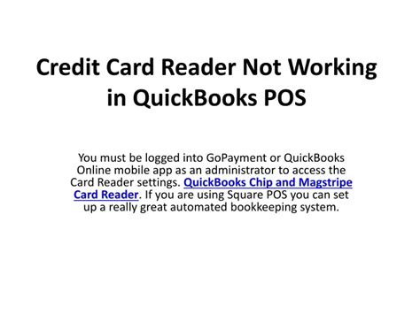Image result for QuickBooks Credit Card Reader