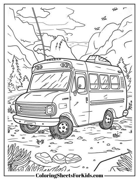 Bus Coloring Pages 的图像结果