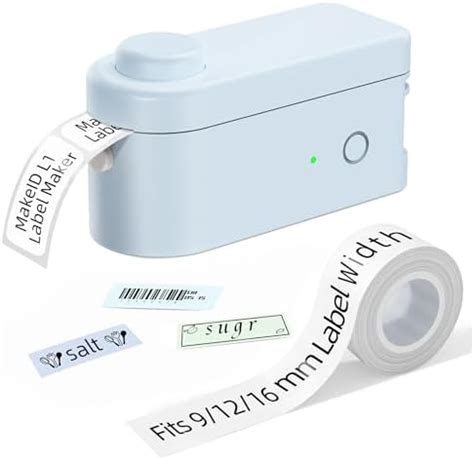 MakeID Labeling Machine with Adhesive Tape, Compatible with 9/12/16mm ...