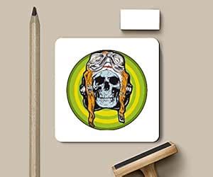Merchbay Fibreboard Coaster Set, 4-piece, Multicolor : Amazon.in: Home ...