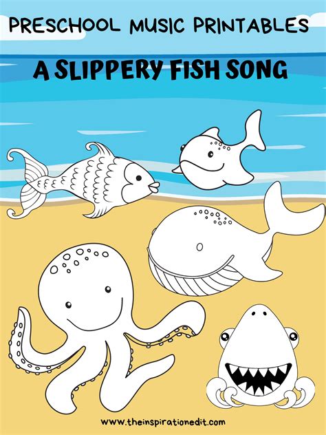 Slippery Fish Song and Fish Printables · The Inspiration Edit