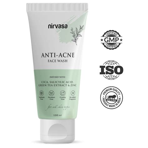 Buy Best Anti Acne Face Wash Online at Best Price for Men & Women – NIRVASA