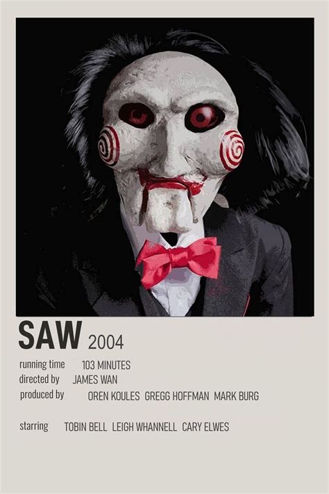 saw minimalist Polaroid alternative poster Iconic Movie Posters, Movie ...