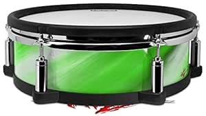 Skin Wrap Compatible with Roland PD-128 Drum Paint Blend Green (Drum ...