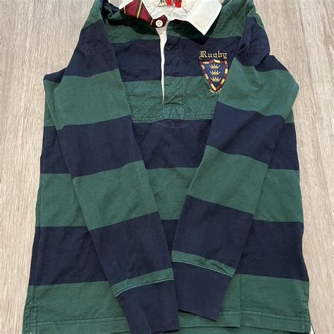 Polo Ralph Lauren Men's Green and Yellow Polo-shirts | Depop