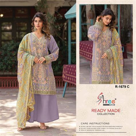 Shree R 1679 Ragga Chiffon Readymade Salwar Suits Collection