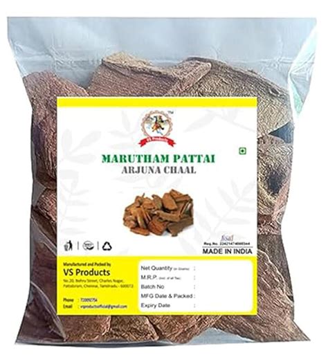 Buy VS Products Marutham Pattai,100g, Terminalia Arjuna Bark, Arjuna ...