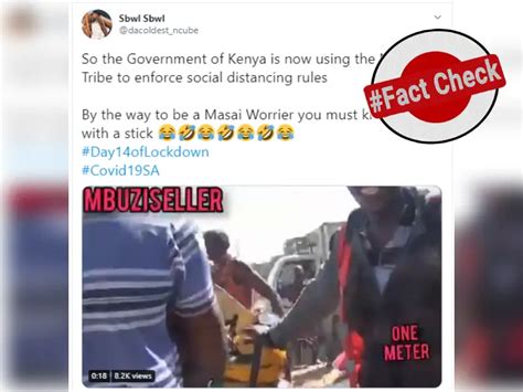 Fact Check: Has Kenya Government employed Maasai tribe to enforce curfew?
